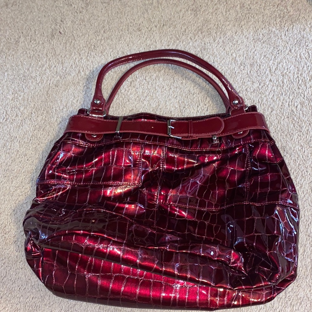 Burgundy purse